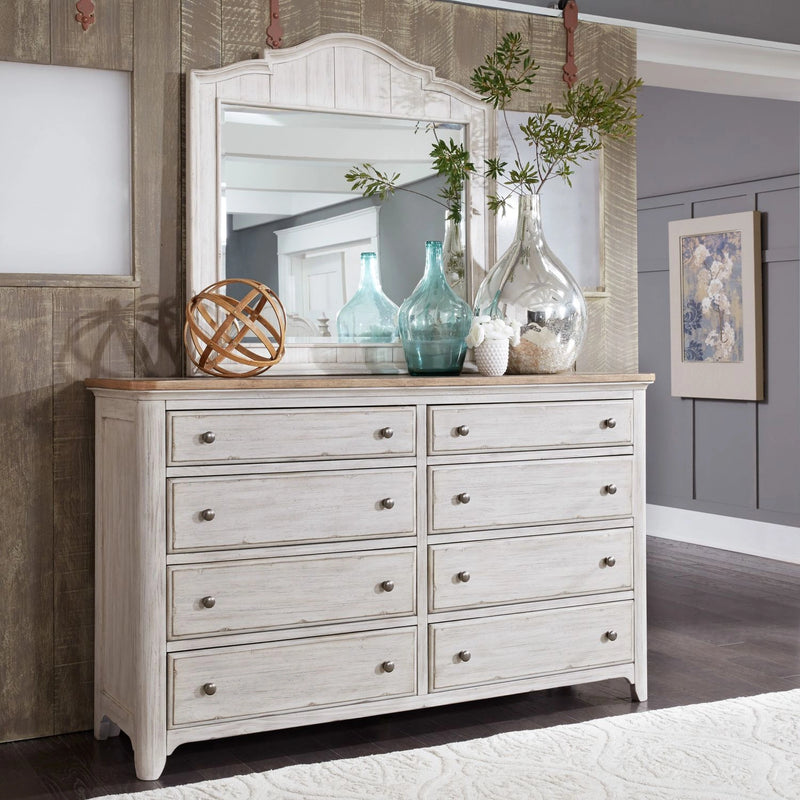 Farmhouse Reimagined Poster Bed, Dresser & Mirror image