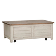 Farmhouse Reimagined Storage Trunk in Antique White image
