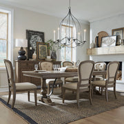 Americana Farmhouse Optional 7 Piece Trestle Table Set image