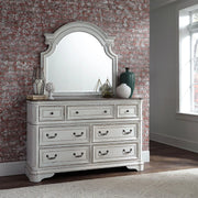 Magnolia Manor Panel Bed, Dresser & Mirror image