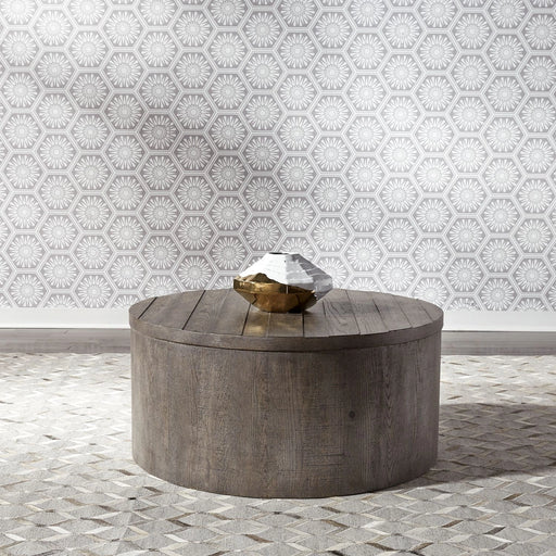 Modern Farmhouse Drum Cocktail Table image