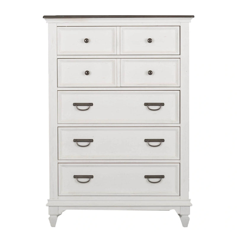 Allyson Park Panel Bed, Dresser & Mirror, Chest image
