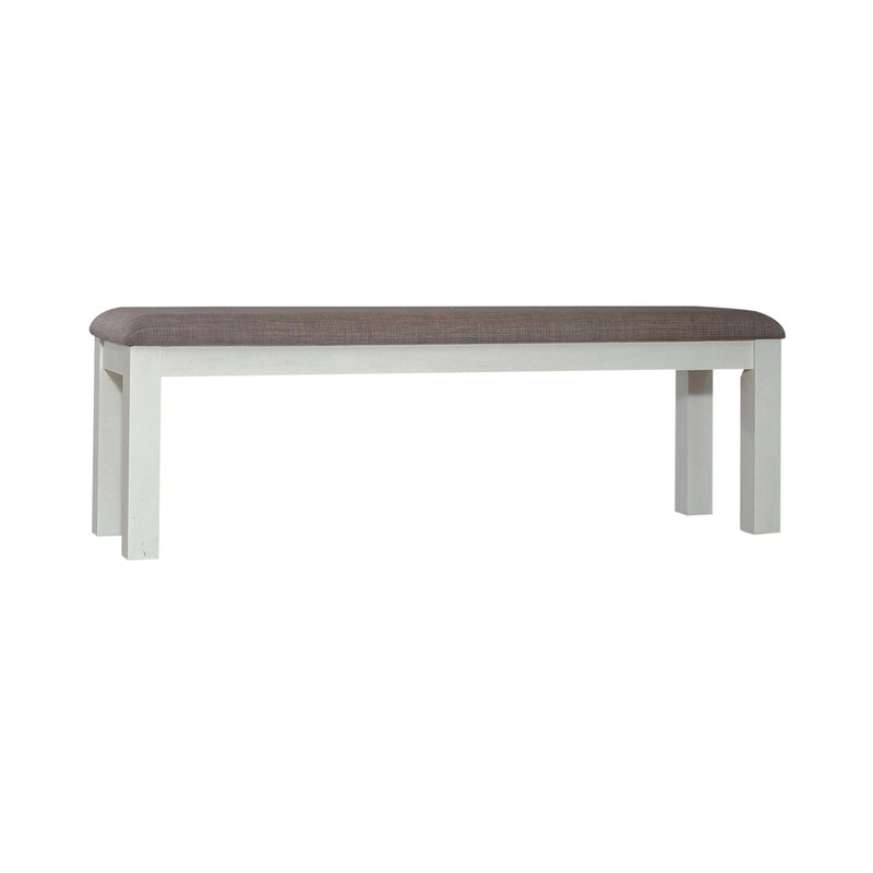 Brook Bay Uph Dining Bench in Textured White image