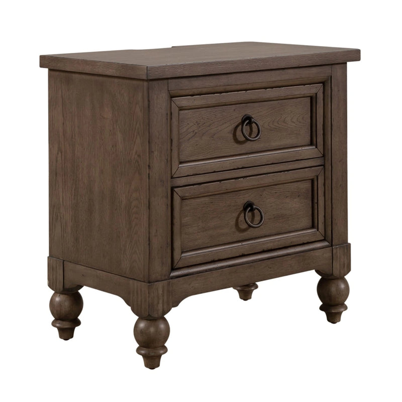 Americana Farmhouse King California Sleigh Bed, Dresser & Mirror, Night Stand image