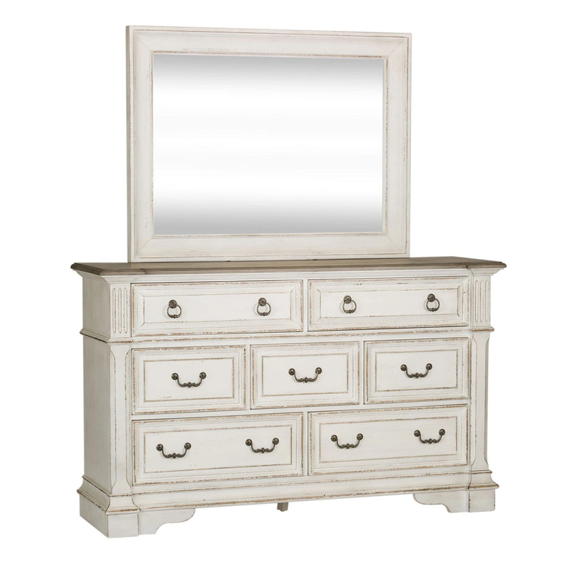 Abbey Park Panel Bed, Dresser & Mirror, Chest, Night Stand image