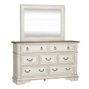 Abbey Park Uph Sleigh Bed, Dresser & Mirror, Night Stand image