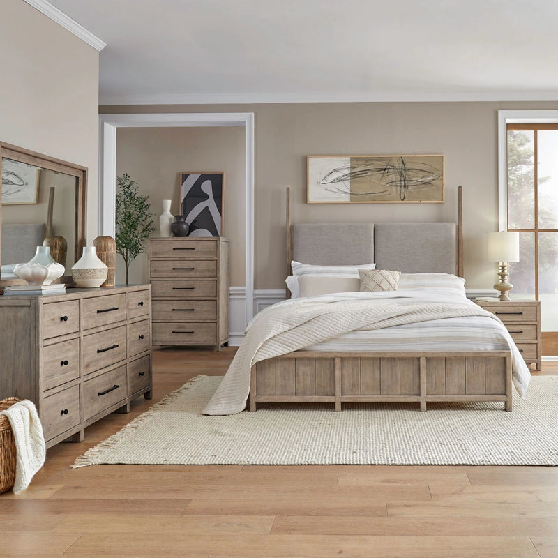 Proximity Place King California Poster Bed, Dresser & Mirror, Chest, Night Stand image