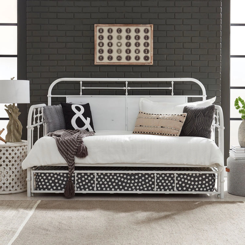 Vintage Series Twin Metal Trundle in Antique White image