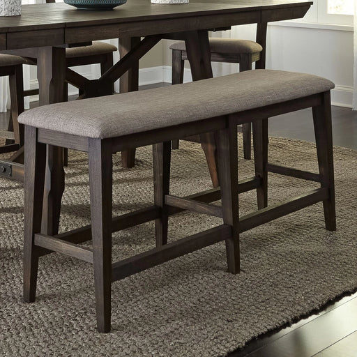 Double Bridge Counter Bench (RTA) in Dark Chestnut image