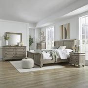 Rustic Traditions King California Sleigh Bed, Dresser & Mirror, Chest, Night Stand image