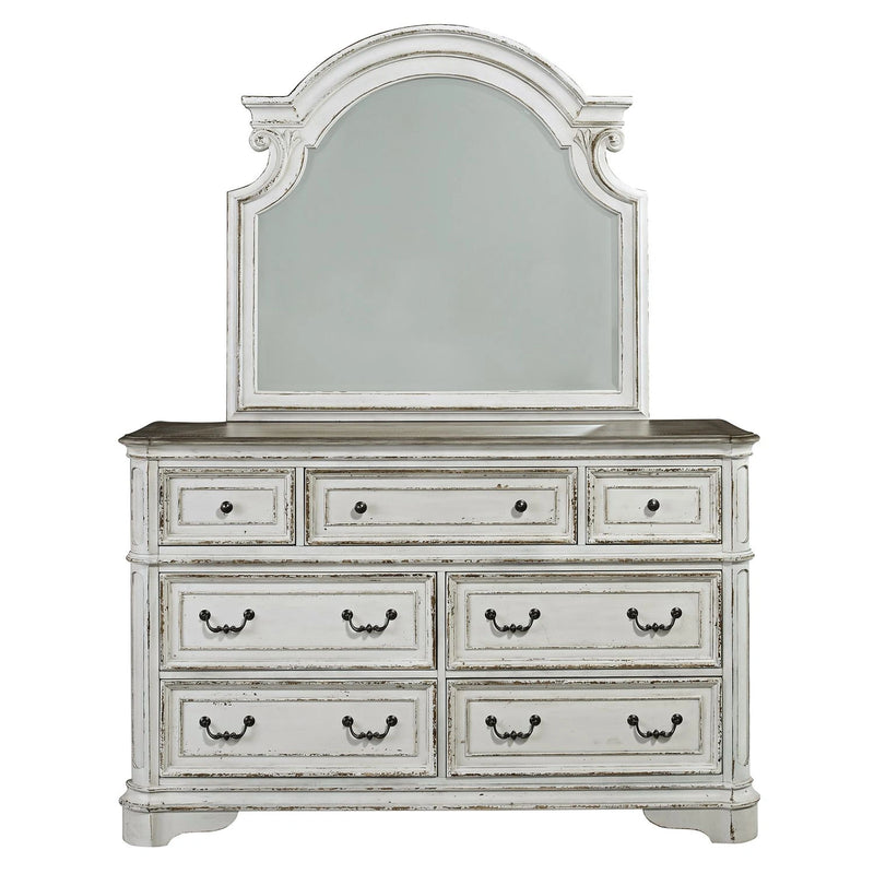 Magnolia Manor Panel Bed, Dresser & Mirror, Chest, Night Stand image