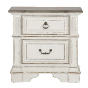 Abbey Park King California Panel Bed, Dresser & Mirror, Chest, Night Stand image
