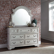 Magnolia Manor Panel Bed, Dresser & Mirror image