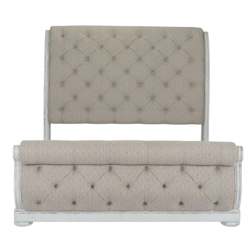 Abbey Park King California Sleigh Bed, Dresser & Mirror, Chest, Night Stand image
