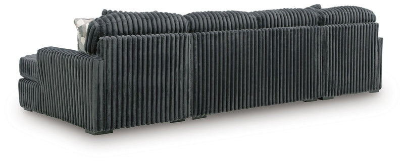 Midnight-Madness Sectional with Chaise