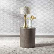 Modern Farmhouse Drum End Table image
