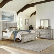Heartland King Opt Panel Bed, Dresser & Mirror image