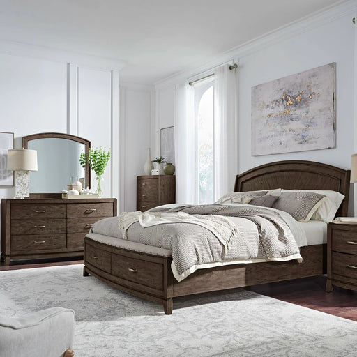 Avalon King Panel Storage Bed, Dresser & Mirror, Chest image