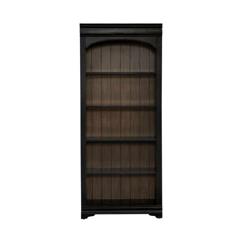 Meritage 2pc Bunching Bookcase in Aged Charcoal w/ Rub Thru/Caramel image