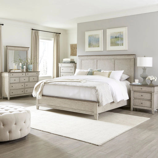 Ivy Hollow King Panel Bed, Dresser & Mirror, Chest, Night Stand image