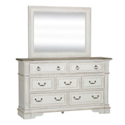 Abbey Park Panel Bed, Dresser & Mirror image