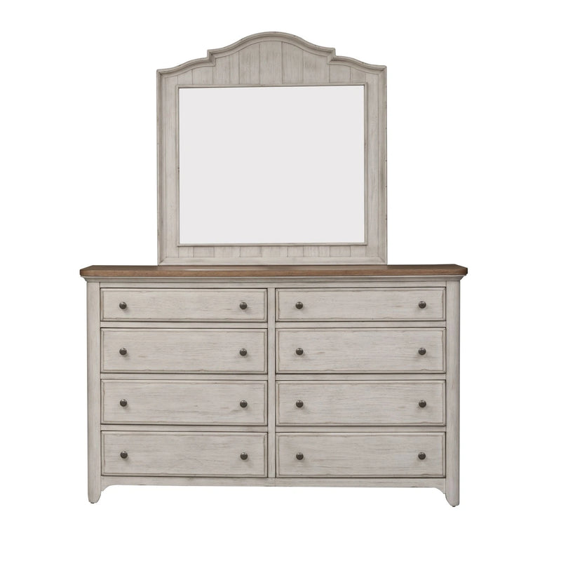 Farmhouse Reimagined Mirror in Antique White image