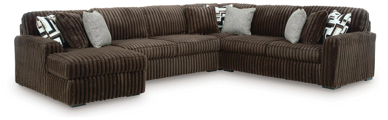 Midnight-Madness Sectional with Chaise